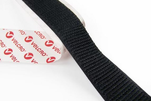 Velcro Klettband schwarz, 25mm x 25m